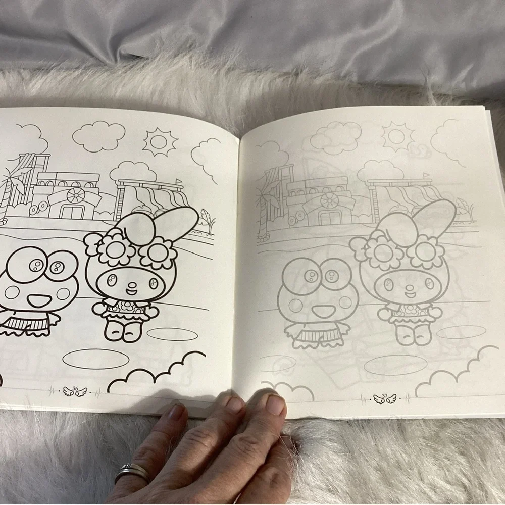 Hello Kitty Kuromi Bundle NEW Colored Pencils, Coloring Book & Pencil Cup